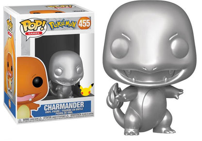 Funko Pop Pokémon 455 – Charmander Silver Metallic Vinyl Actionfigur