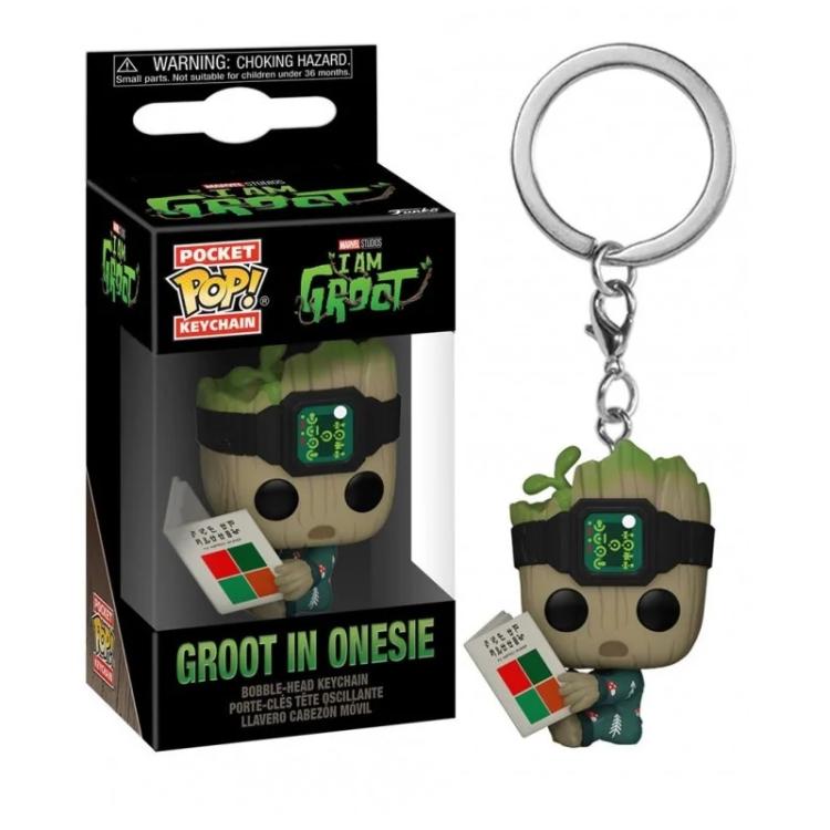 Funko Pop! Pocket Marvel Studios I'Am Groot (Groot im Onesie) Schlüsselanhänger Figur