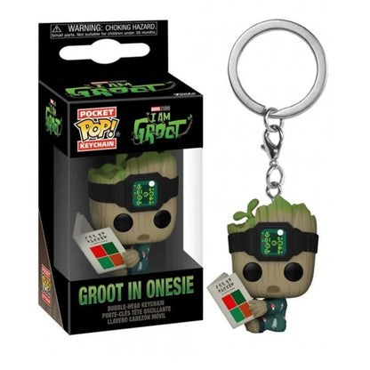 Funko Pop! Pocket Marvel Studios I'Am Groot (Groot im Onesie) Schlüsselanhänger Figur