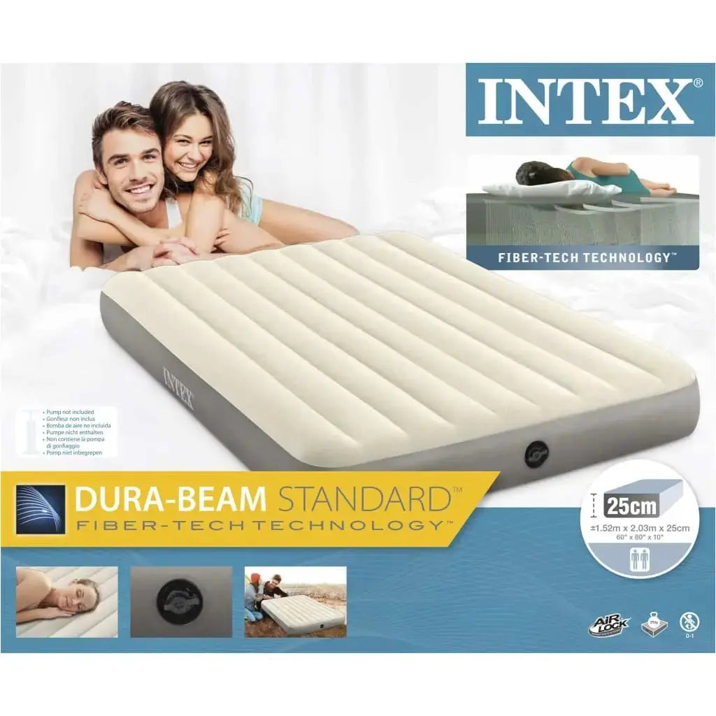 Intex Materasso Gonfiabile Dura-Beam Standard Single-High 152x203x25cm