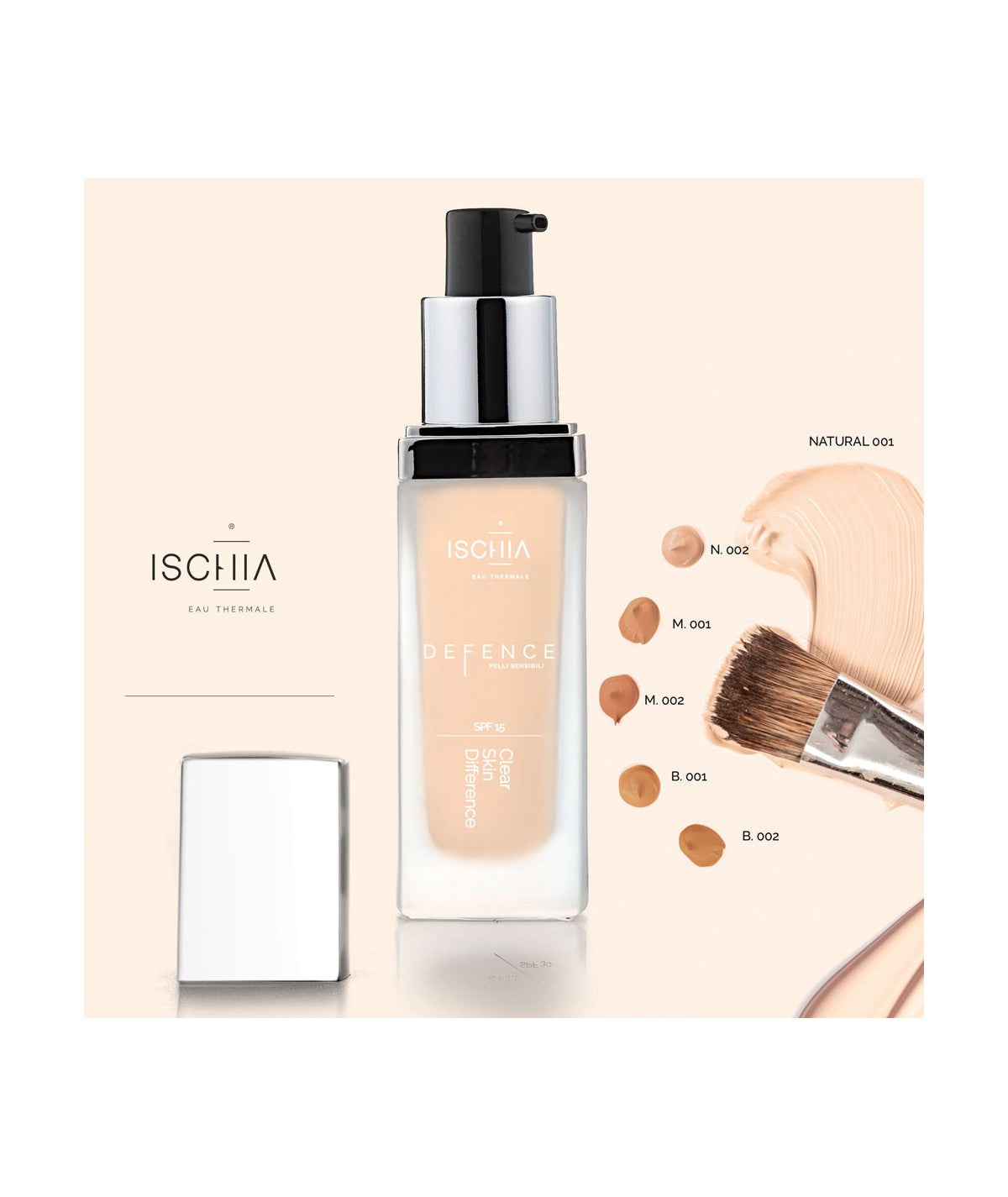 Ischia Eau Thermale Defence Fluid Foundation Sensitive Schützend Empfindliche Haut 30 ml