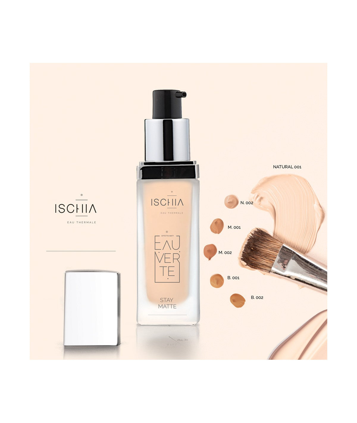 Ischia Eau Thermale Eauverte Fondotinta Fluido Mattyfying Stay Matte 30 ml
