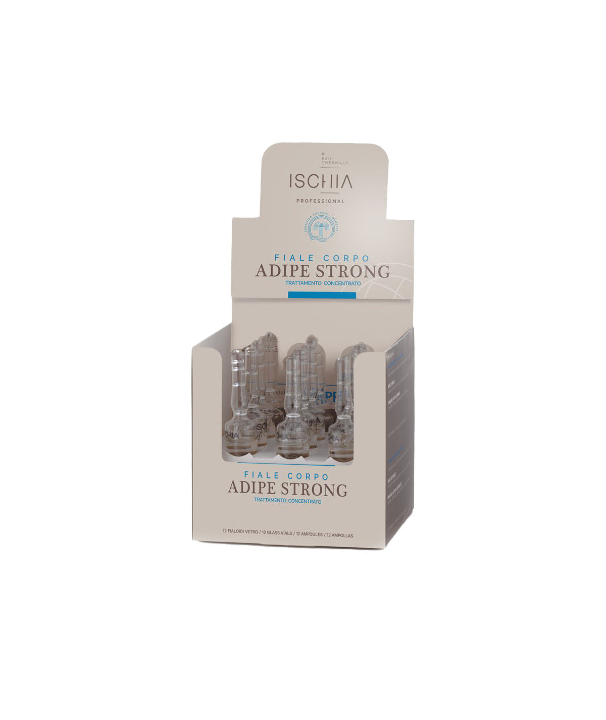 Ischia Eau Thermale Fiale Corpo Adipe Strong Trattamento Concentrato 12 Fiale Da 10 ml