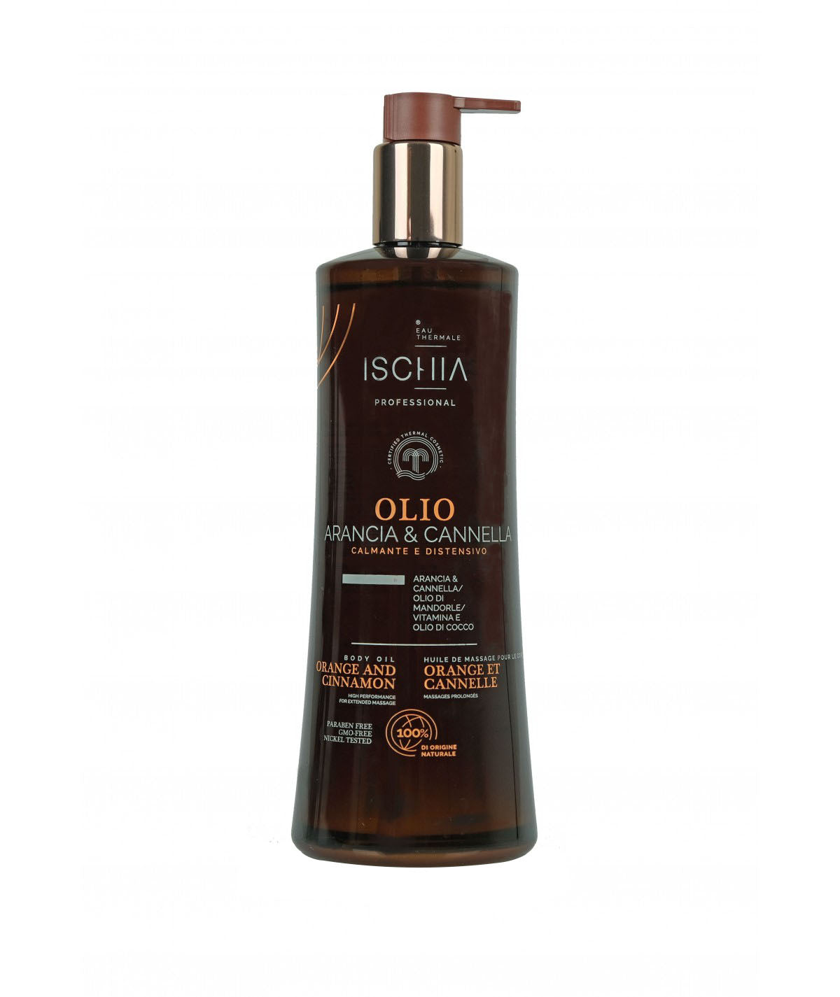 Ischia Eau Thermale Massageöl Orange & Zimt Beruhigend & Entspannend 500 ml