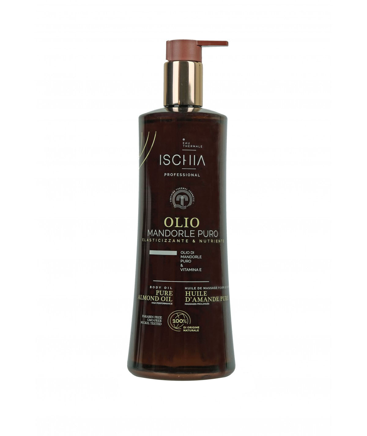 Ischia Eau Thermale Reines Mandel Massageöl Elastizierend und Nährend 500 ml