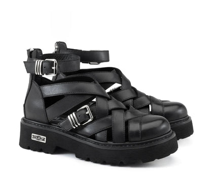 Cult Sandalo Donna SLASH CLW469400 Nero - Pelle Platform Fibbie Glam-Rock
