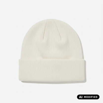 The North Face Norm Beanie NF0A5FW1QLI Unisex Latte - Berretto con Risvolto