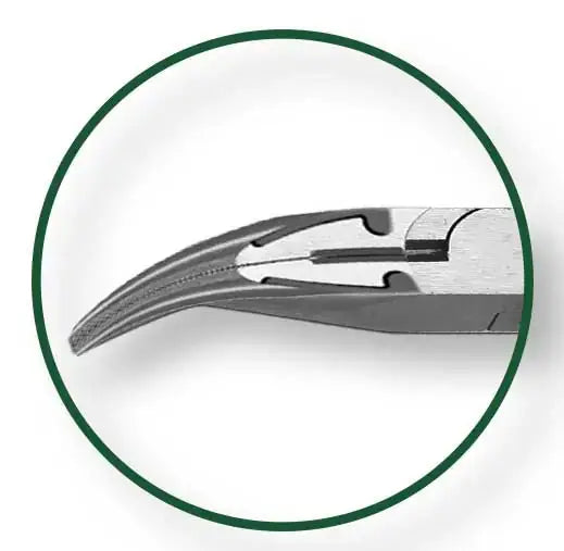 Pinza Becco Curvo a Punta 160 MM – Acciaio al Carbonio, Impugnatura Bicolore