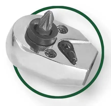 Cricchetto Reversibile 1/4" Corto con Impugnatura – 72 Denti Jadver