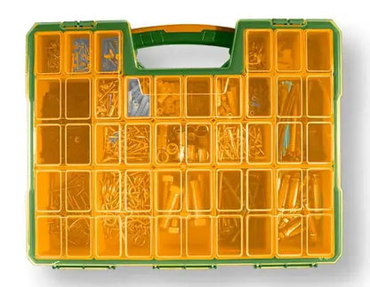 Miniaturen-Tragekoffer aus Kunststoff 16,5" mit 23 herausnehmbaren Behältern