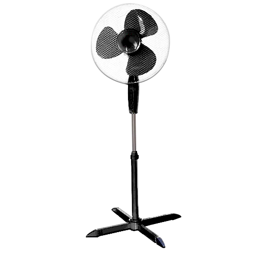 Ventilatore A Piantana Silenzio 45W Pala 40Cm 3 Velocita Altezza Regolabile Nero