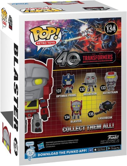 Funko Pop ! Retro Toys 40 Years Transformers - (134) - Blaster Vinyl Figure 9Cm