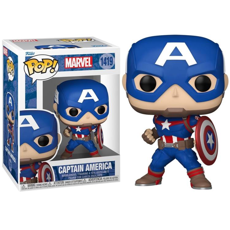 Funko Pop! Marvel New Classic Captain America – (1419) Captain America Figur