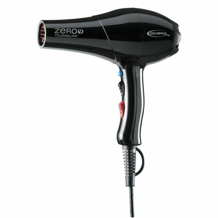 Giubra Phon Haartrockner Zero 9 Semi Compact Turmalin 2 Geschwindigkeiten 2000W Schwarz