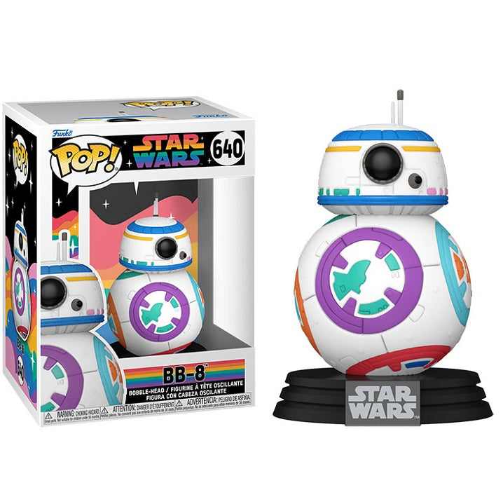 Funko Pop! Star Wars Pride – (640) BB-8 Vinylfigur Wackelkopffigur 9cm Neu