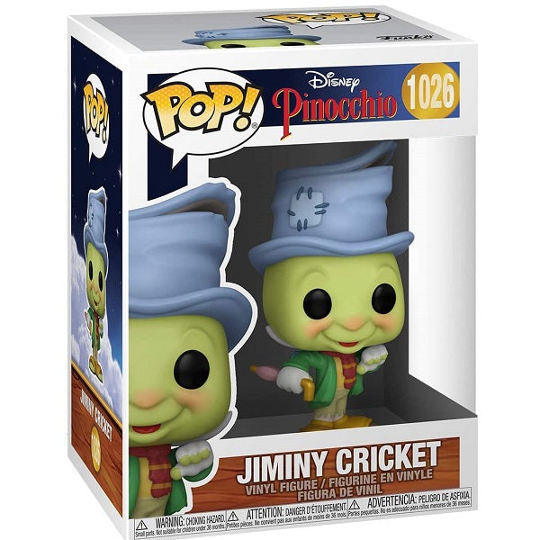 Funko Pop ! Disney Pinocchio - (1026) Jiminy Cricket Figur 9 cm