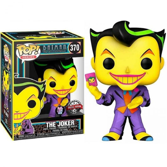 Funko Pop! Heroes Batman Animated Series – The Joker 370 Black Light Glow Dark