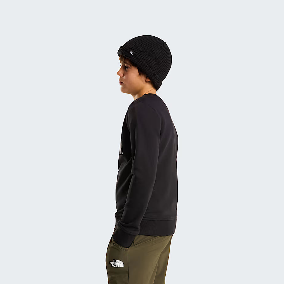 The North Face Drew Peak Crew NF0A8AXXJK3 – Felpa Girocollo Junior Nera