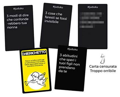 Juduku Ein unmoralisches Partyspiel auf Italienisch, Brettspiel für die Gesellschaft, Alter 16+