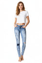 Women's Summer Jeans Sky Blue – Lightweight High-Waisted Denim