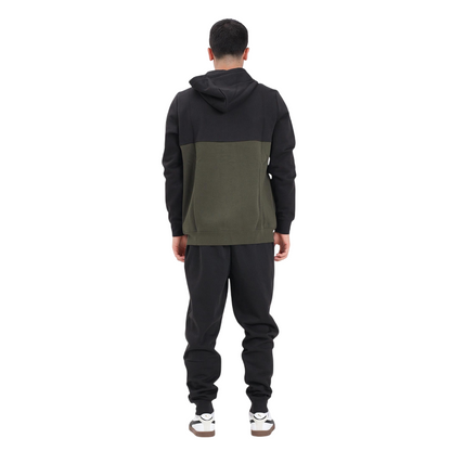 Puma - Tuta Sportiva Uomo con Cappuccio 692158-70 Verde-Nero