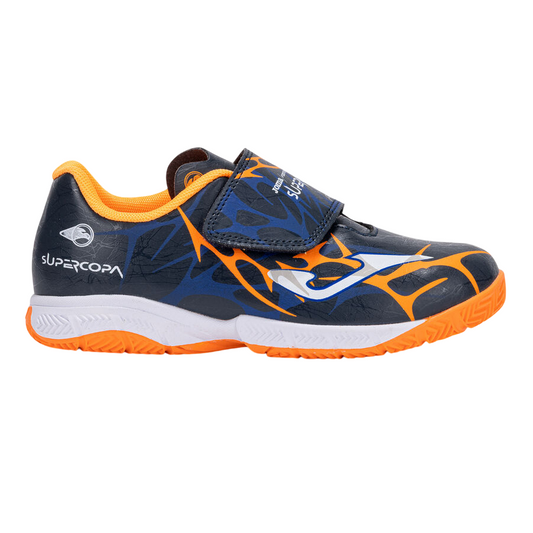 Joma - Junior Futsal Shoes Super Copa Jr 25 Indoor Blue/Orange