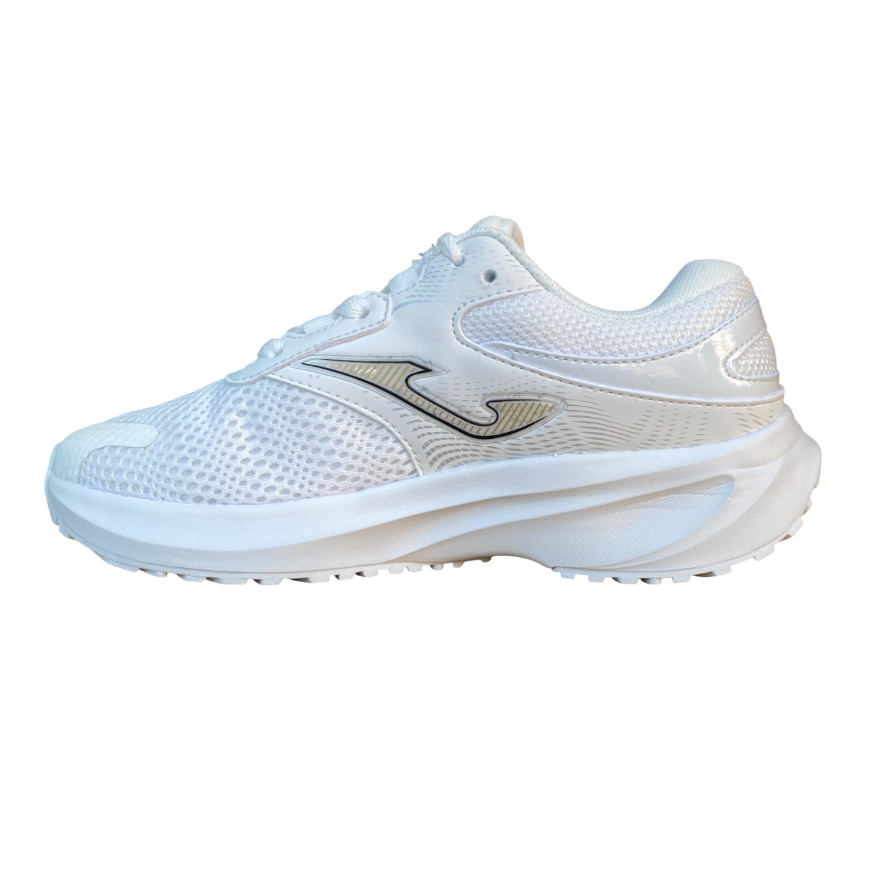Joma – Scarpa Donna da Corsa RACTLW2502 ACTIVE LADY 2502 Bianco-Oro | Comfort, Ammortizzazione e Stile Moderno