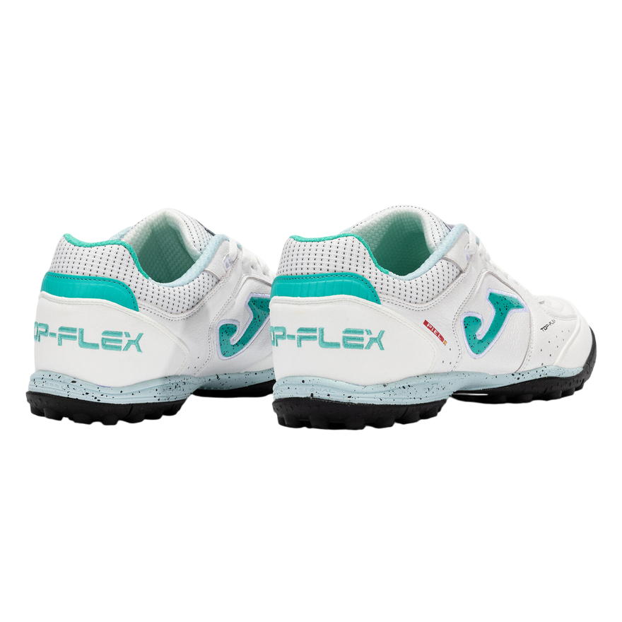 Joma – Scarpe Calcio Top Flex 25 Turf Bianco Turchese TOPW2502TF | Prestazioni Turf, Comfort e Flessibilità