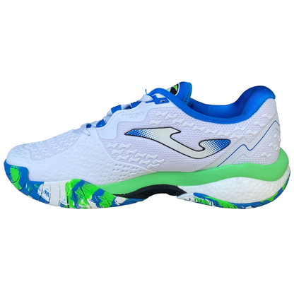 Joma scarpa da Tennis Padel da uomo Break Men 2302 bianco-azzurro