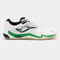 Joma Top Flex Ultimate 2502 Men's Indoor Football Shoes White Green - TFUW2502IN