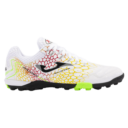 Joma scarpa da calcetto per erba sintetica Maxima 2442 bianco-giallo