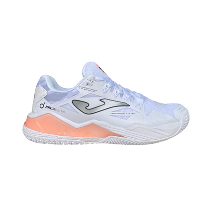 Joma scarpa da padel da donna Spin Lady 2502 bianco