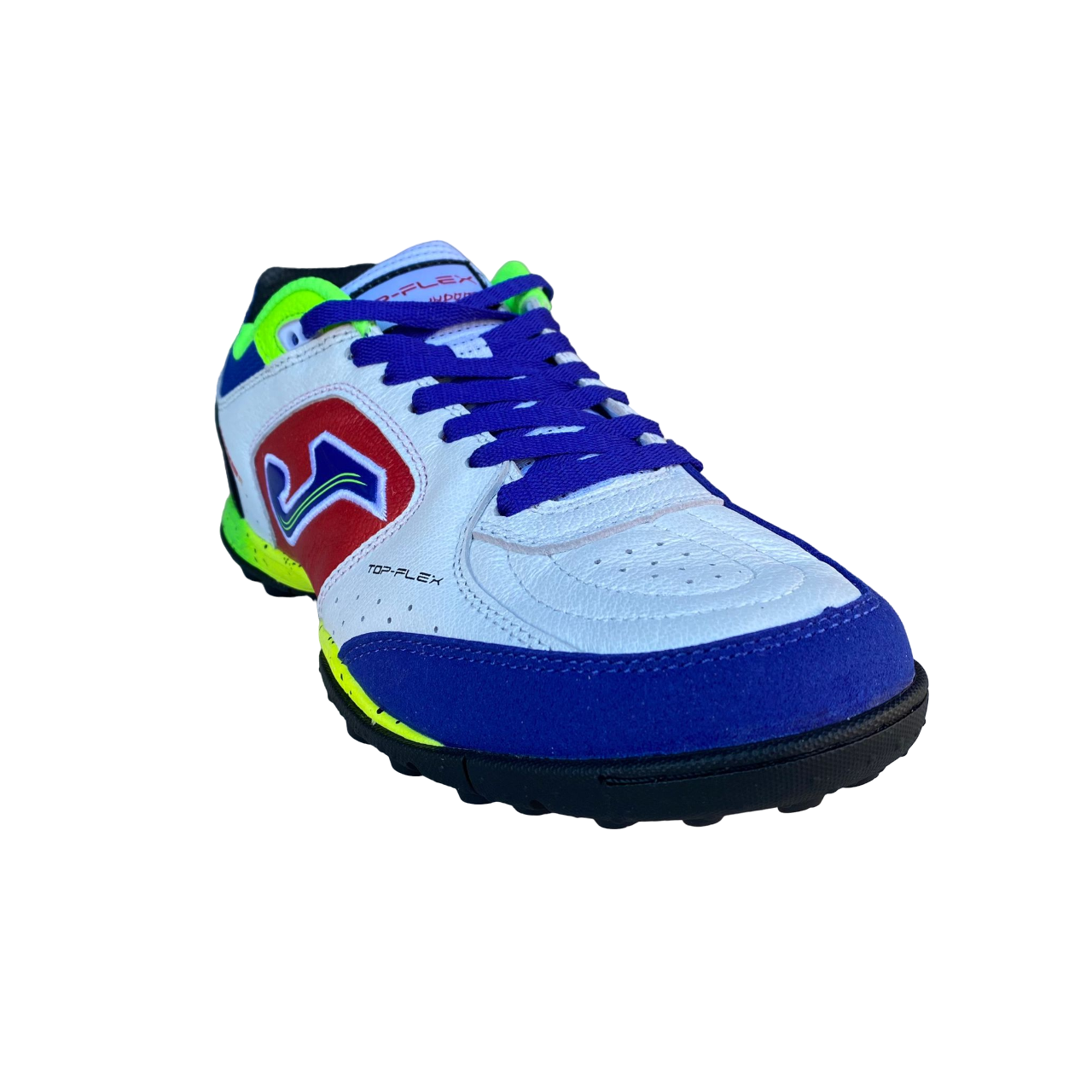Joma Top Flex 2416 – Scarpa Calcetto Uomo Bianco Rosso Azzurro Turf