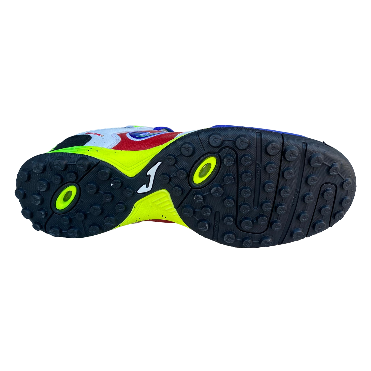 Joma Top Flex 2416 – Scarpa Calcetto Uomo Bianco Rosso Azzurro Turf