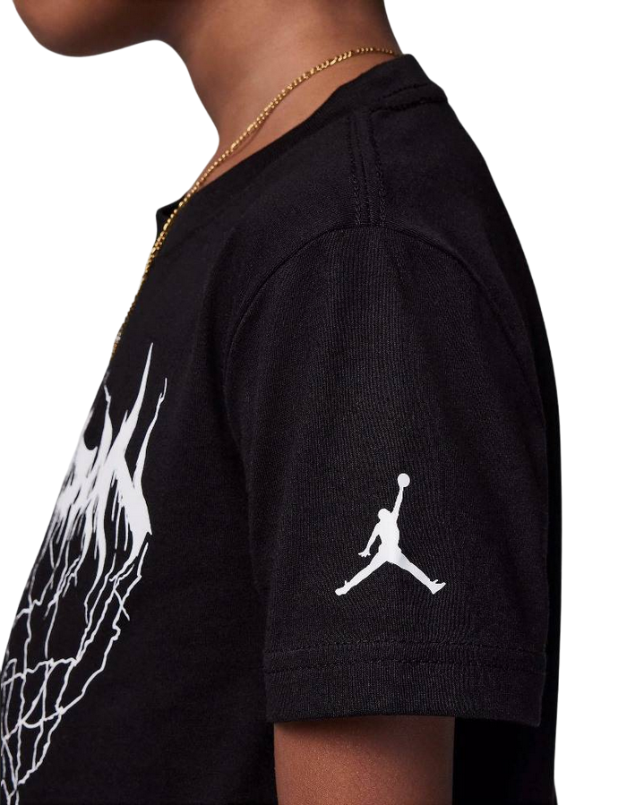 Jordan completo da ragazzo maglietta manica corta e pantaloncino MJ Sport Mesh 85C996-023 nero