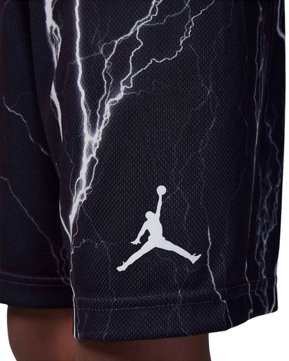 Jordan completo da ragazzo maglietta manica corta e pantaloncino MJ Sport Mesh 85C996-023 nero
