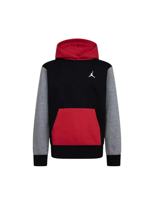 Jordan felpa con cappuccio da ragazzi 95D392-KR5 rosso-nero
