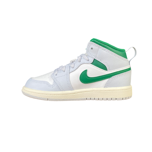 Jordan scarpa sneakers da junior Jordan 1 Mid DQ8424-142 bianco-platino-verde