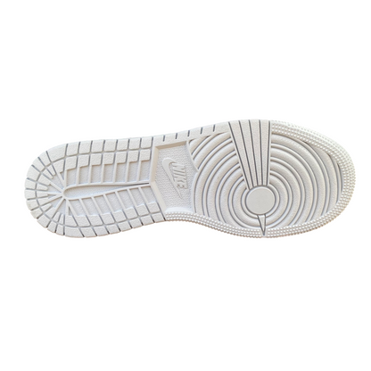 Jordan scarpa sneakers junior Air Jordan 1 Mid DQ8423-142 bianco-platino-verde