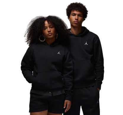 Jordan – Felpa con Cappuccio Brooklyn Fleece FV7281-010 Nero-Bianco | Comfort Premium, Stile Iconico e Versatilità Urbano-Sportiva