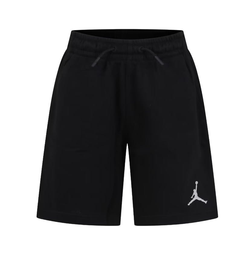 Jordan pantaloncino da ragazzo in cotone con logo Jumpman ricamato 95C575-023 nero