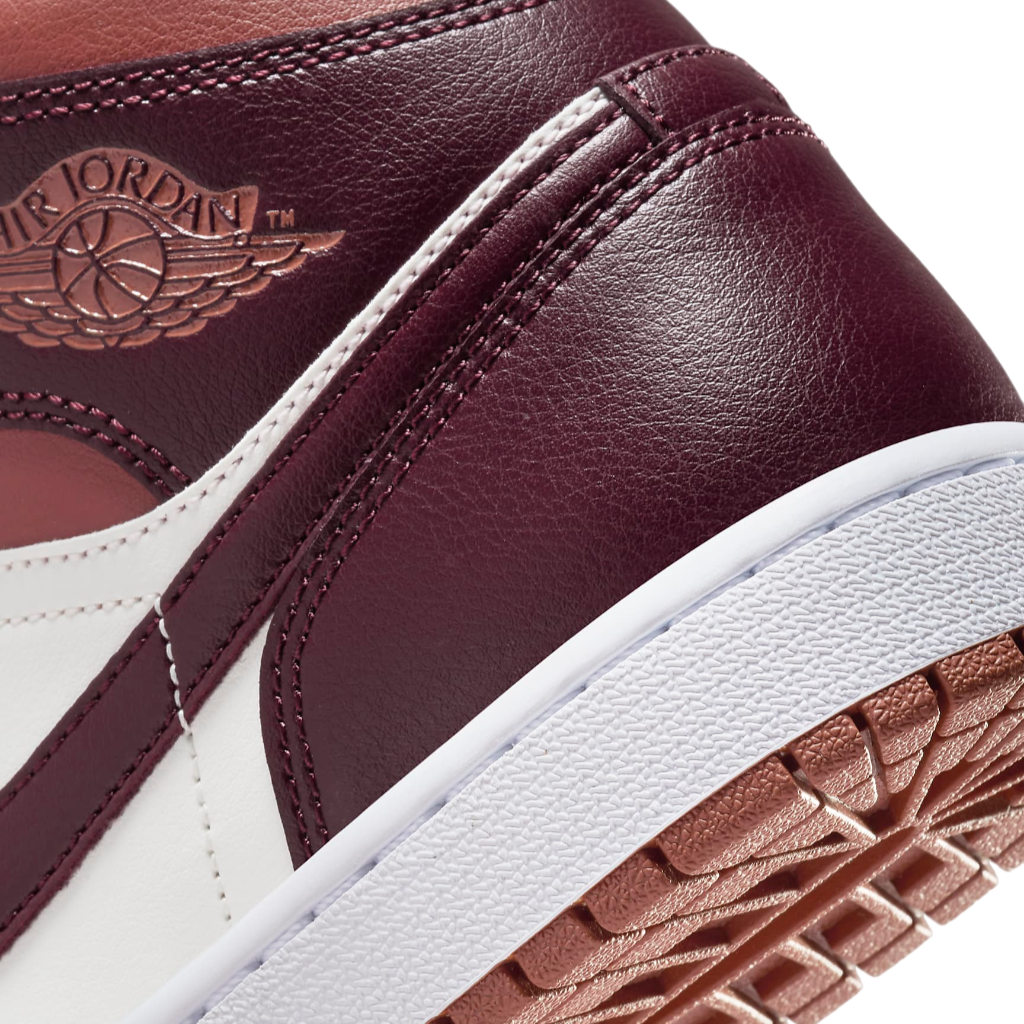 Jordan Air Jordan 1 Mid BQ6472-200 Sneakers Pesca-Bianco-Mattone