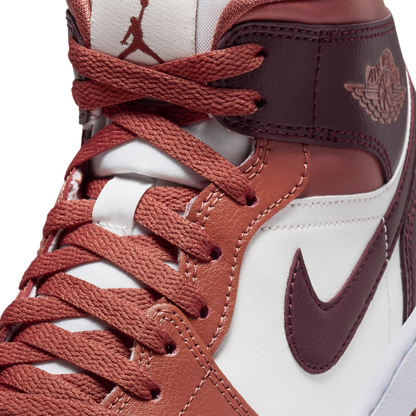 Jordan Air Jordan 1 Mid BQ6472-200 Sneakers Pesca-Bianco-Mattone