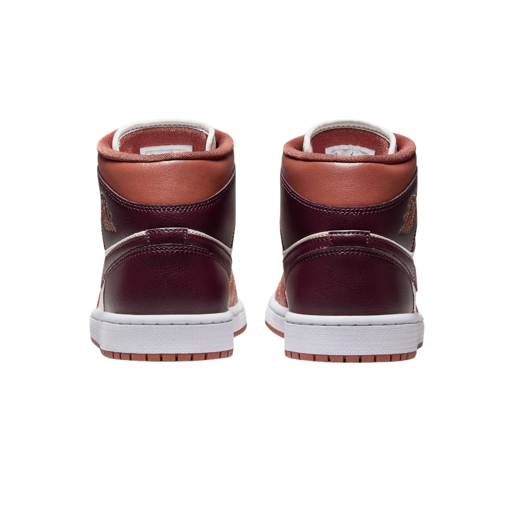 Jordan Air Jordan 1 Mid BQ6472-200 Sneakers Pesca-Bianco-Mattone