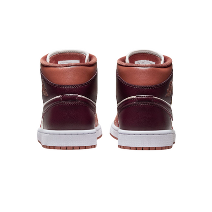 Jordan Air Jordan 1 Mid BQ6472-200 Sneakers Pesca-Bianco-Mattone