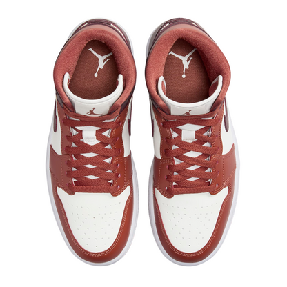 Jordan Air Jordan 1 Mid BQ6472-200 Sneakers Pesca-Bianco-Mattone