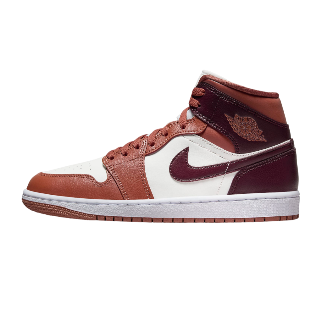 Jordan Air Jordan 1 Mid BQ6472-200 Sneakers Pesca-Bianco-Mattone