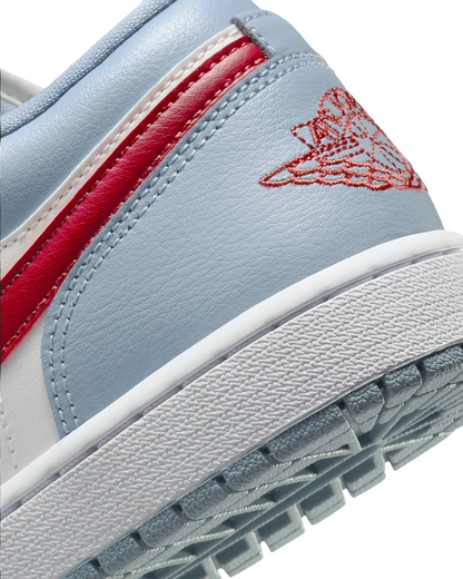 Jordan scarpa sneakers da donna Air Jordan 1 Low DC0774-164 blu grigio-bianco-rosso