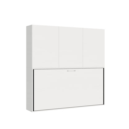 Letto a scomparsa singolo orizzontale Kando con materasso e composizioni disponibili