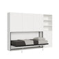 Kando horizontal single disappearing bed with mattress and available compositions